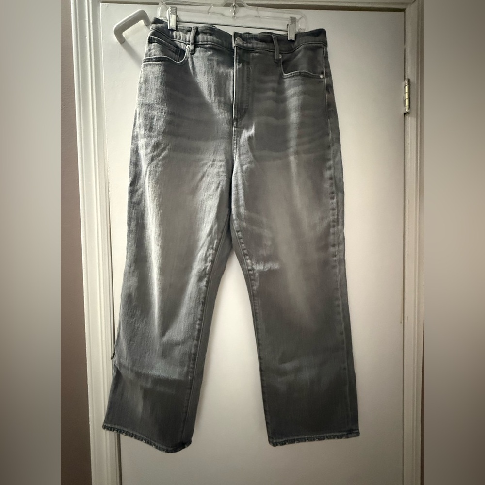 LOFT Women’s Barrel Charcoal Grey Jeans